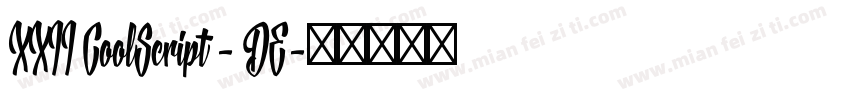 XXII CoolScript - DE字体转换